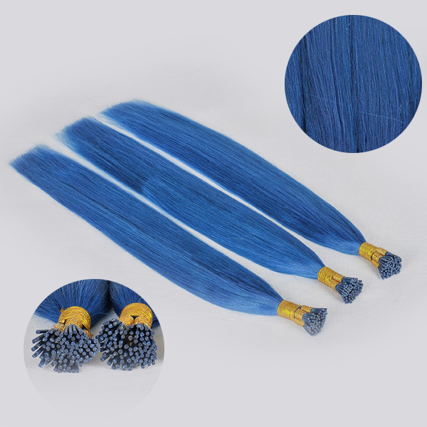 blue hair extensions
